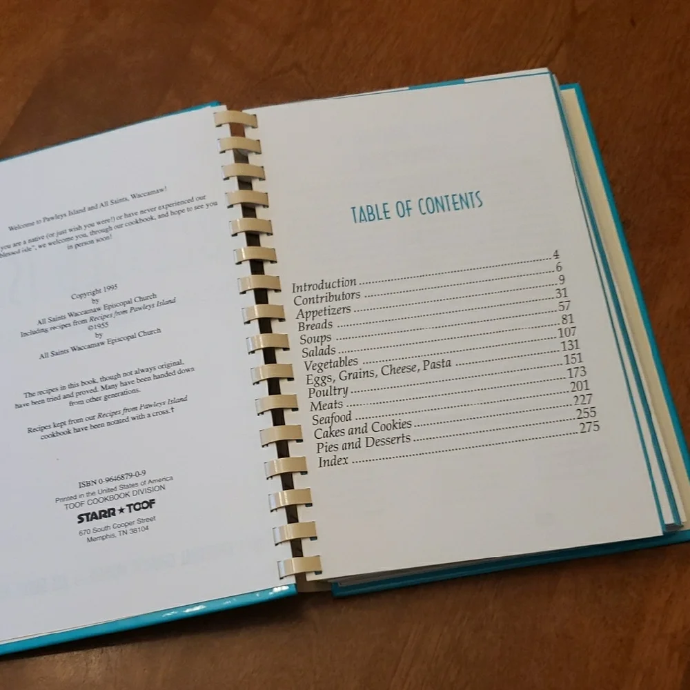 (2)Spiral-Bound Recipe Books - Coastal Cuisine & Blessed Isle (Set Of 2)